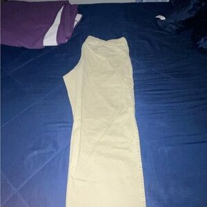Beige Casual Pants